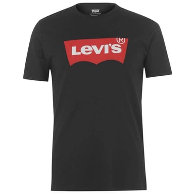 Levis Mens Batwing Logo T-Shirt (Black/Red)