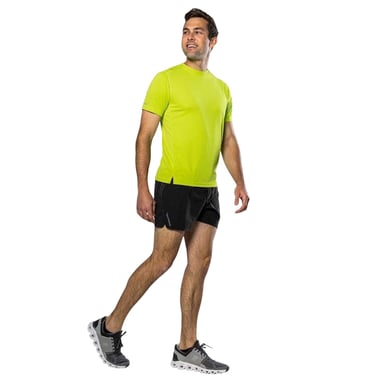 Nathan Mens Rise Regular Short-Sleeved T-Shirt (Bright Lime)