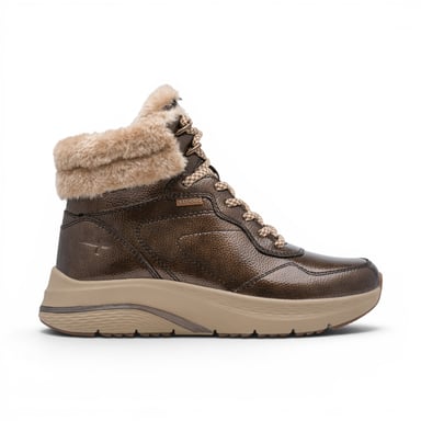 Tamaris Women’s Brown Warm Winter Waterproof Lace-up Ankle Boots - 26278-45