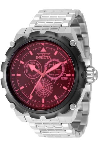 Invicta Coalition Forces 49200 Men's Watch - Quartz Movement - Stainless Steel with Pink Dial - 50 mm