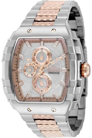 Invicta S1 Rally 50243 Men's Watch - Quartz Movement - Stainless Steel with Silver Dial - 47 mm
