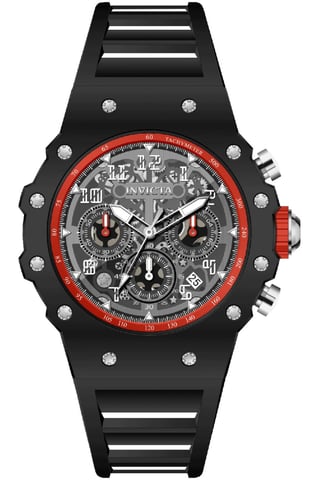Invicta Racing 69658 Men's Watch - Quartz Movement - Acrylic with Silver Dial - 43 mm