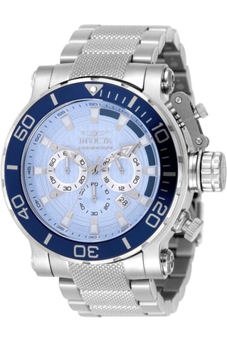 Invicta Coalition Forces 50226 Men's Watch - Quartz Movement - Stainless Steel with Blue Dial - 52 mm