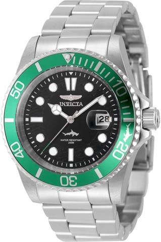 Invicta Pro Diver 50825 Men's Watch - Quartz Movement - Stainless Steel with Black Dial - 42 mm