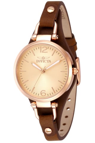 Invicta Wildflower 49590 Women's Watch - Quartz Movement - Stainless Steel with Rose Gold Dial - 32 mm