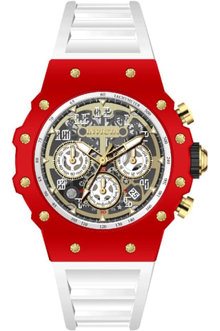 Invicta Racing 69655 Men's Watch - Quartz Movement - Acrylic with Gold Dial - 43 mm