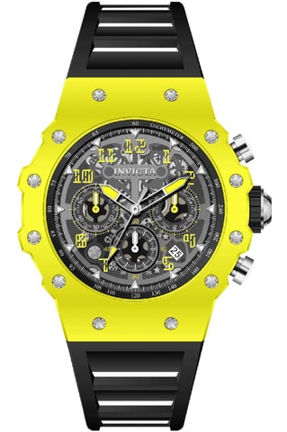 Invicta Racing 69667 Men's Watch - Quartz Movement - Acrylic with Silver Dial - 43 mm