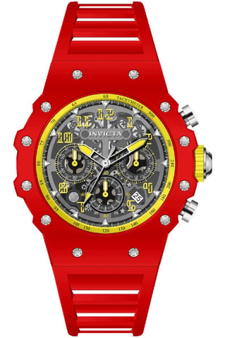 Invicta Racing 69659 Men's Watch - Quartz Movement - Acrylic with Silver Dial - 43 mm