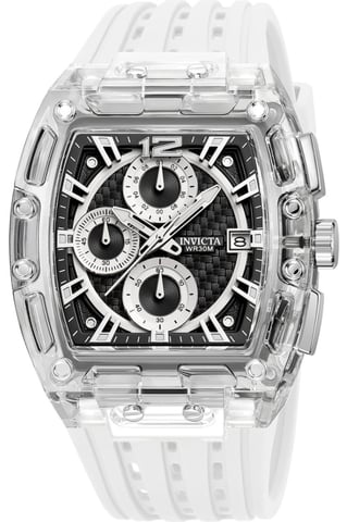 Invicta S1 Rally 70145 Herenhorloge - Quartz Uurwerk - Plastic met Zwarte Wijzerplaat - 42 mm