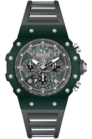 Invicta Racing 69657 Men's Watch - Quartz Movement - Acrylic with Silver Dial - 43 mm