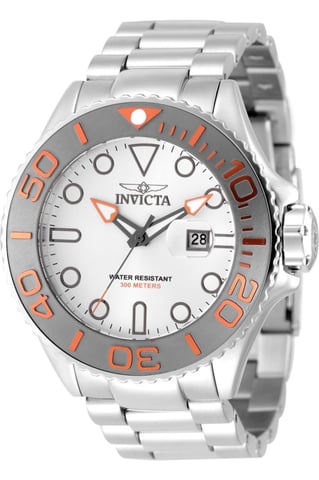 Invicta Grand Diver 49152 Herrklocka - Kvartsverk - Rostfritt Stål med Silver Urskiva - 52 mm
