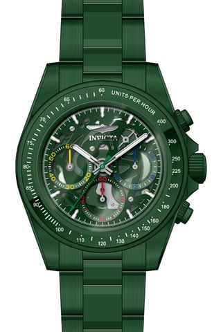 Invicta Speedway 51033 Men's Watch - Quartz Movement - Stainless Steel with Green Dial - 39 mm