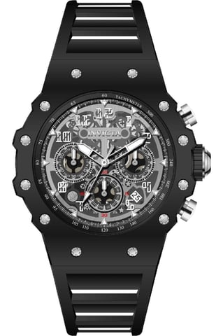 Invicta Racing 69669 Men's Watch - Quartz Movement - Acrylic with Silver Dial - 43 mm