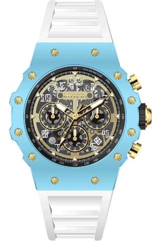 Invicta Racing 69652 Men's Watch - Quartz Movement - Acrylic with Gold Dial - 43 mm