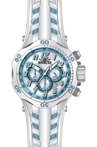 Invicta Venom 50511 Men's Watch - Quartz Movement - Stainless Steel with Blue Dial - 52 mm