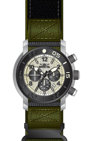 Invicta Coalition Forces 50095 Men's Watch - Quartz Movement - Stainless Steel with Beige Dial - 50 mm