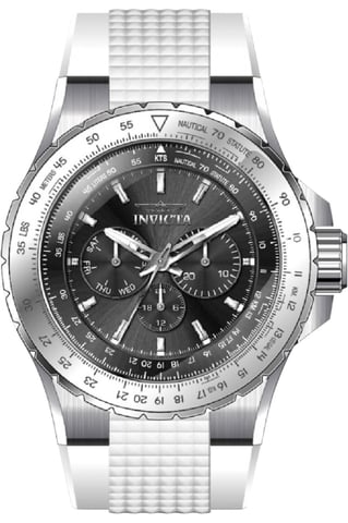 Invicta Aviator 50962 Men's Watch - Quartz Movement - Stainless Steel with Black Dial - 50 mm