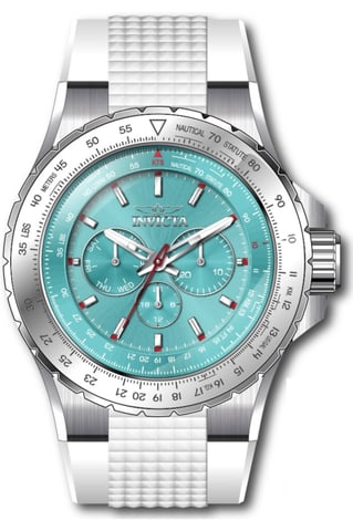 Invicta Aviator 50960 Men's Watch - Quartz Movement - Stainless Steel with Blue Dial - 50 mm