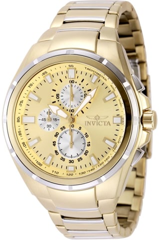 Invicta Sea Vulture 49085 Men's Watch - Quartz Movement - Stainless Steel with Gold Dial - 46 mm