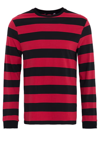 King Kerosin Herren KING KEROSIN Longsleeve aus Streifenjersey