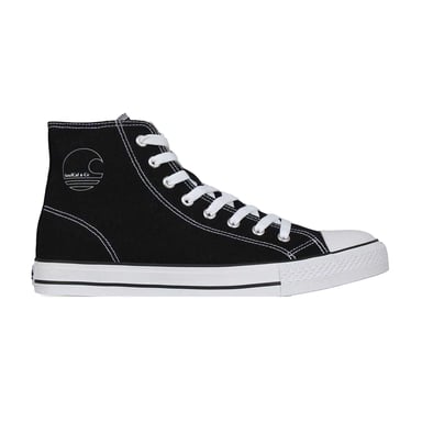 SoulCal Mens Logo Canvas High Top Trainers (Black/White)