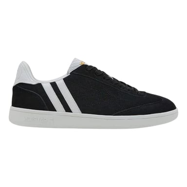 Patrick Mens Lyon Leather Cupsole Trainers (Black/White)