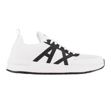 Armani Exchange Mens Logo Trainers (White/Black)