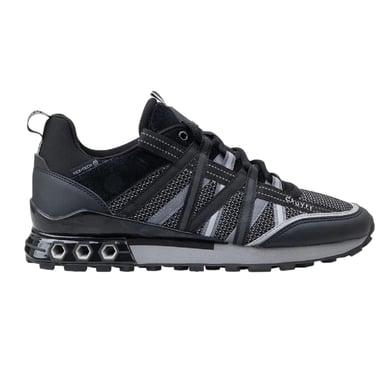 Cruyff Womens/Ladies Hexagon Suede Hex-Tech Trainers (Black/Grey)