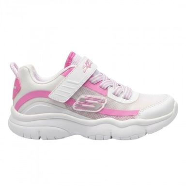 Skechers Childrens/Kids Flexblast Trainers (White/Pink)