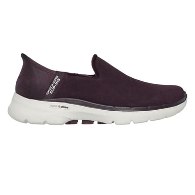 Skechers Mens Gowalk6 Textile Trainers (Plum)