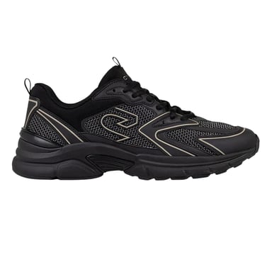 Cruyff Mens Scorpius Trainers (Black/Gold)