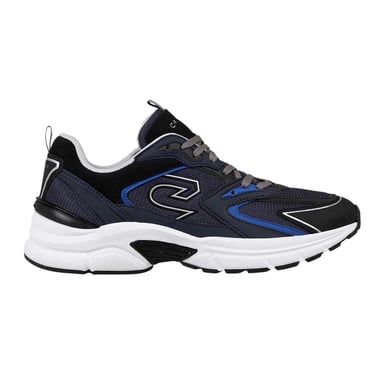 Cruyff Mens Scorpius Leather Athletic Trainers (Navy)