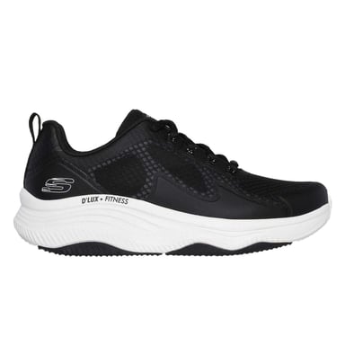 Skechers Womens/Ladies D´Lux Fitness Running Trainers (Black/White)