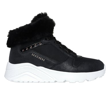 Skechers Childrens/Kids Unolite High Top Trainers (Black/Rose Gold)