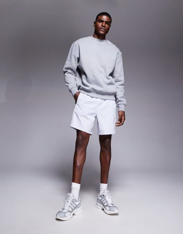 The North Face Class V Pathfinder belted logo shorts in grey
