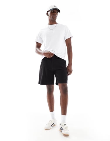 ONLY & SONS loose fit shorts in black