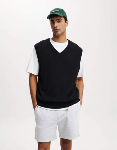 Cotton On cotton everyday fleece short in grey marle