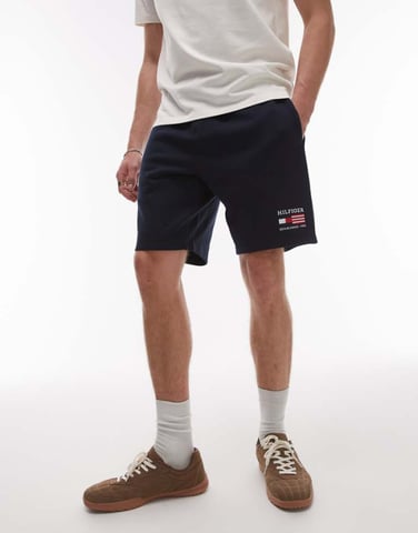 Tommy Hilfiger americana flag shorts in navy