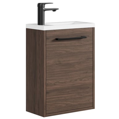 Badplaats Toiletmeubel florence 40 x 22 cm – bruin – fonteinmeubel met