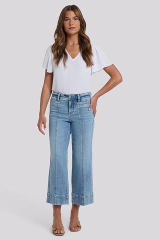 Teresa Wide Leg Ankle Jeans