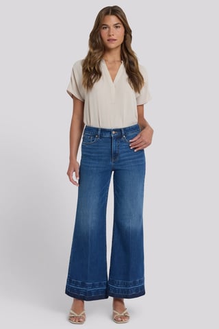 Mia Palazzo Ankle Jeans With High Rise