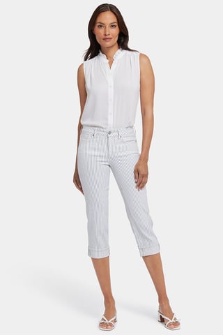 Marilyn Straight Crop Jeans With Cuffs