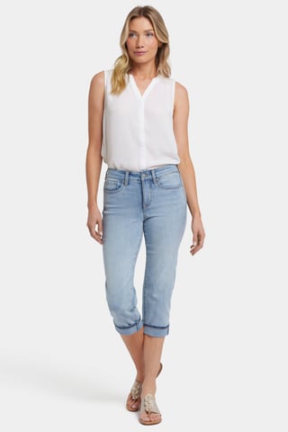 Marilyn Straight Crop Jeans In Cool Embrace® Denim