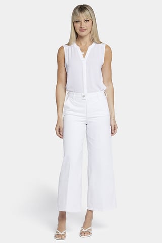 Mona Wide Leg Trouser Ankle Jeans With High Rise
