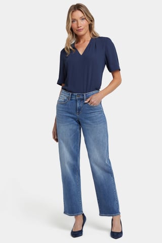 Jemma Barrel Jeans With High Rise