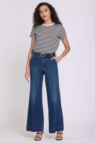 Mia Palazzo Jeans With High Rise