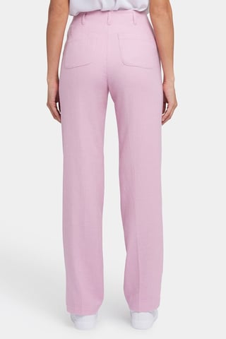 Marilyn Straight Pants In Stretch Linen