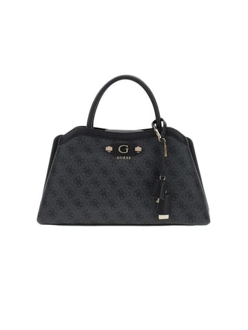 Guess Satchel Bag Coal Logo
