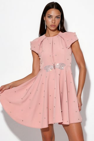 Women's A-line Mini Dress With Sequins