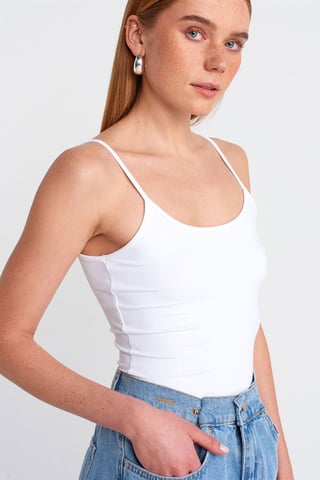 Slim Fit Sleeveless Cami Blouse